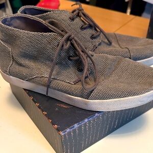 Casual Gray Canvas Tom’s Men's Shoes size 10